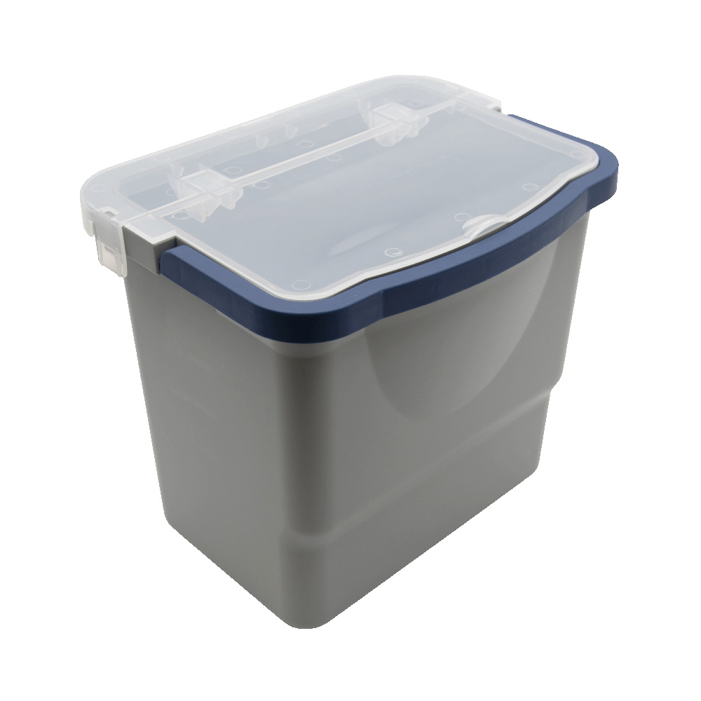 Eimer 6 Liter, grau, blauer Henkel VariX/ CombiX