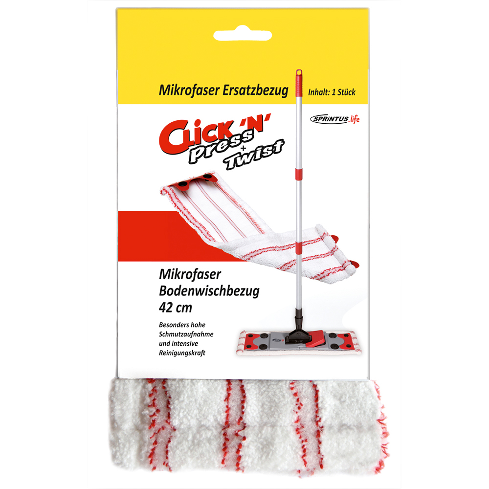 Click `N` Press &amp; Twist Ersatzbezug Laschenmopp